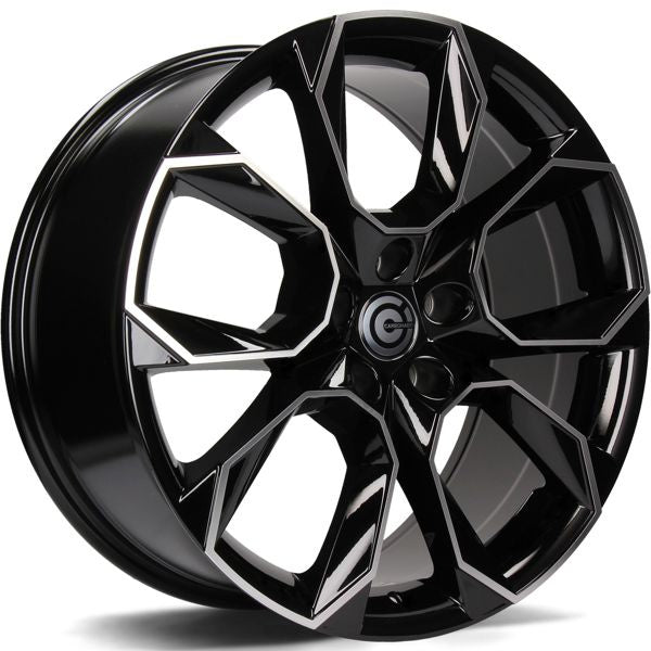 Alu kola Carbonado Beast 7x17 5x112 ET43 57.1 Black Front Polished | Wheelsup.cz