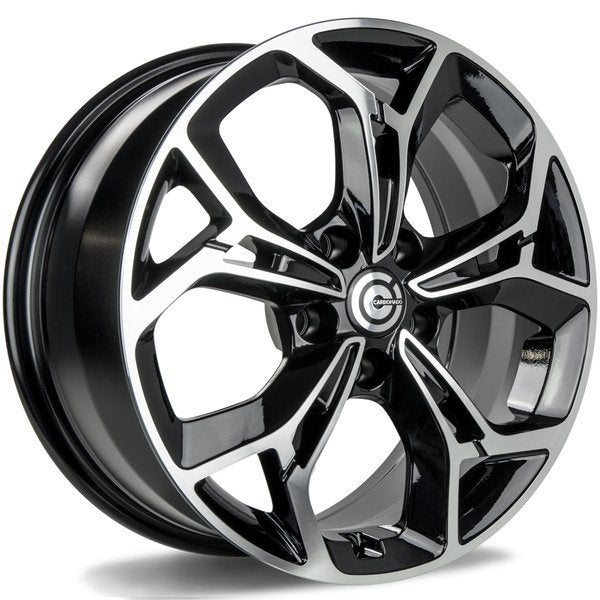 Alu kola Carbonado Direction 7x17 5x114.3 ET40 73.1 Black Front Polished | Wheelsup.cz