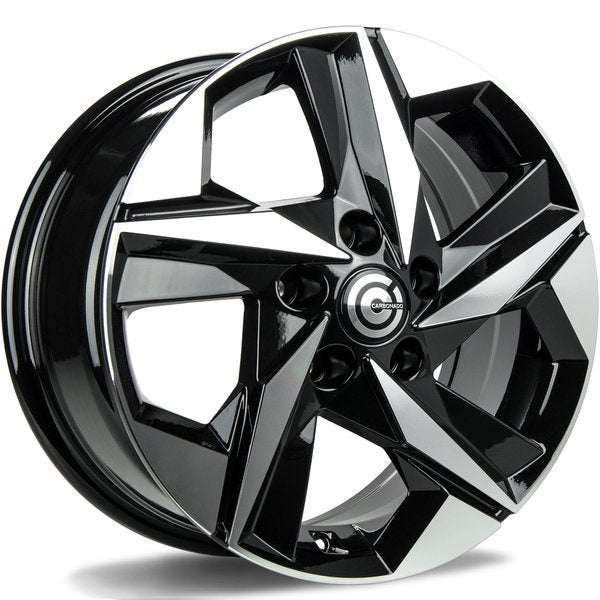 Alu kola Carbonado Kioto 7.5x17 5x114.3 ET45 73.1 Black Front Polished | Wheelsup.cz