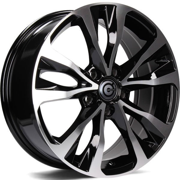 Alu kola Carbonado Osaka 7x17 5x114.3 ET45 73.1 Black Front Polished | Wheelsup.cz