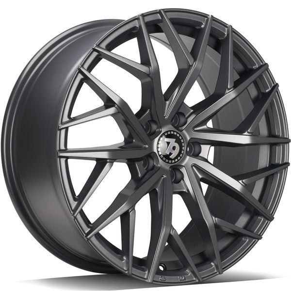 Alu kola seventy9 SV-C 8x18 5x112 ET45 66.6 Titan Black | Wheelsup.cz