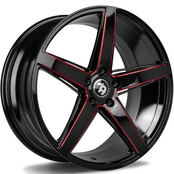 Alu kola seventy9 SV-N 8.5x19 5x120 ET30 72.6 Černá