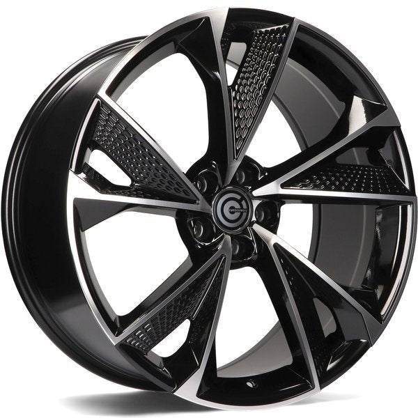 Alu kola Carbonado Luxury 8.5x19 5x112 ET30 66.5 Black Front Polished | Wheelsup.cz