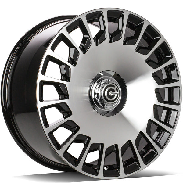 Alu kola Carbonado Rebellion 9.5x19 5x112 ET40 66.5 Black Front Polished | Wheelsup.cz
