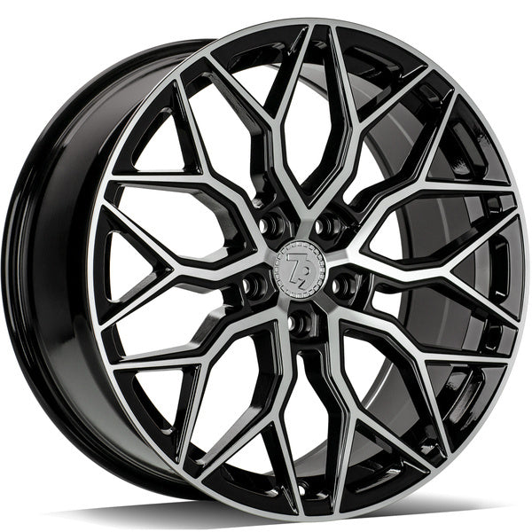 Alu kola seventy9 SV-K 8.5x19 5x114.3 ET40 73.1 Black Front Polished | Wheelsup.cz
