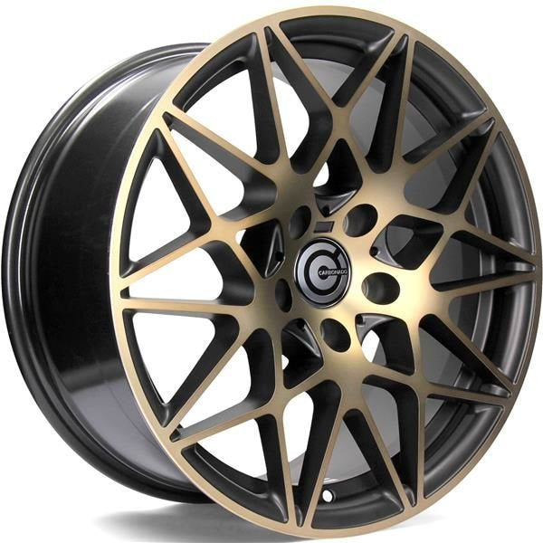 Alu kola Carbonado Crazy 8.5x19 5x120 ET35 72.6 Black Glossy Gold Front | Wheelsup.cz