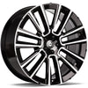 Alu disky Carbonado Knockout 9x21 5x108 ET38 67.1 Čierna