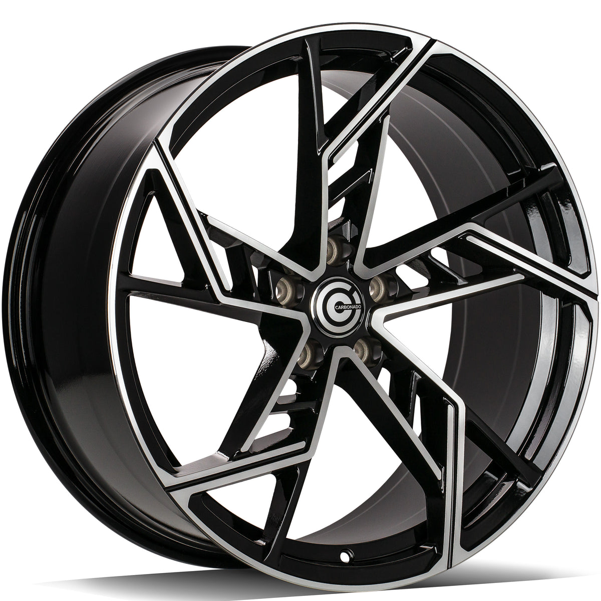 Alu kola Carbonado Evil 10x22 5x112 ET20 66.45 Black Front Polished | Wheelsup.cz