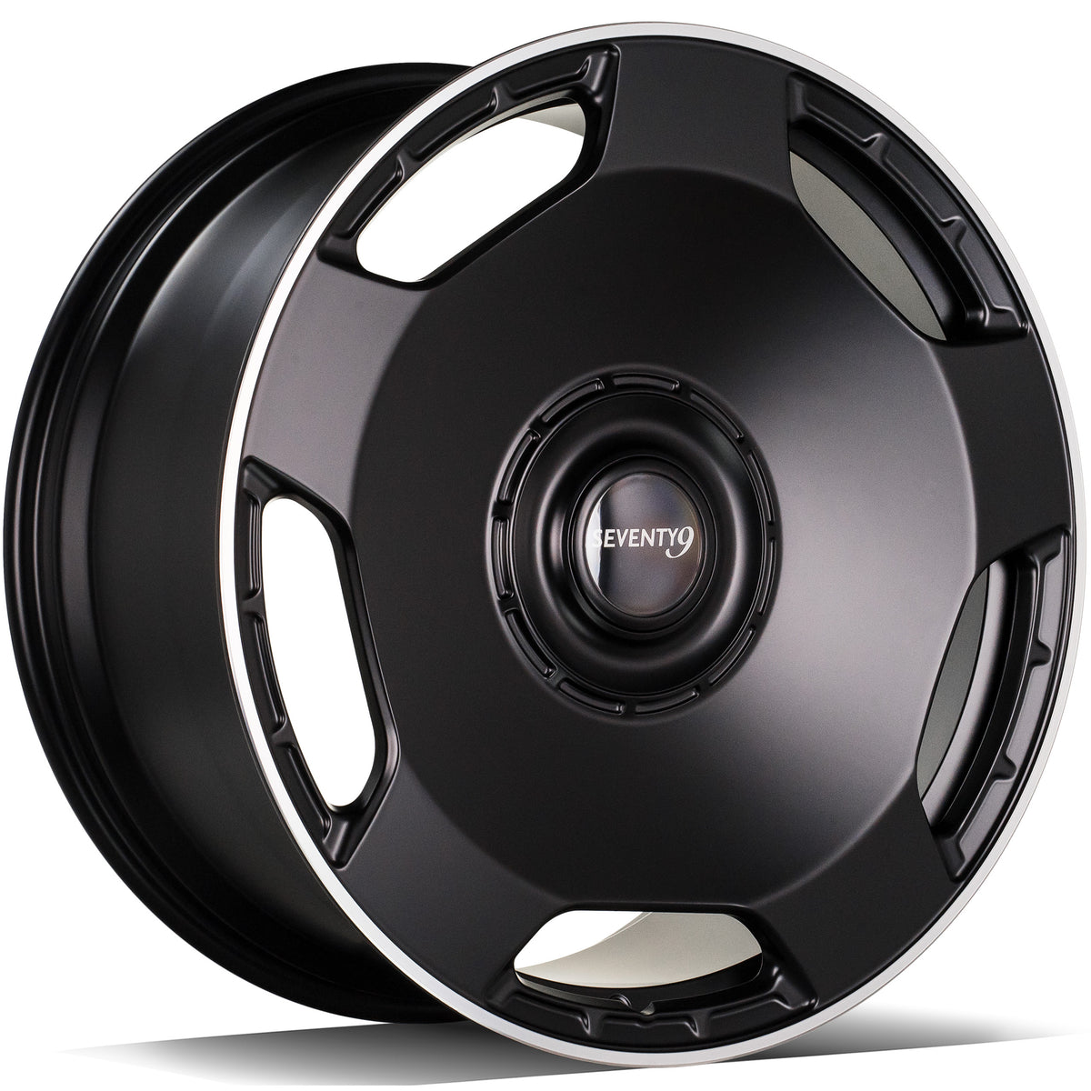 Alu kola seventy9 MF.6 10x22 5x130 ET30 84.1 Matt Black Machined Lip | Wheelsup.cz