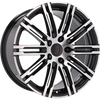 Alu disky pre Porsche B1026 8.5x19 5x130 ET50 71.6 Čierna