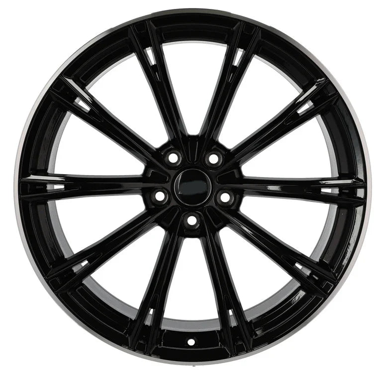Alu kola pro Audi H5060 8.5x19 5x112 ET32 66.6 Black & Polished Lip – detail 2