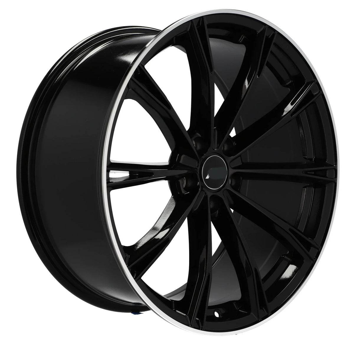 Alu kola pro Audi H5060 8.5x19 5x112 ET32 66.6 Black & Polished Lip – detail 4