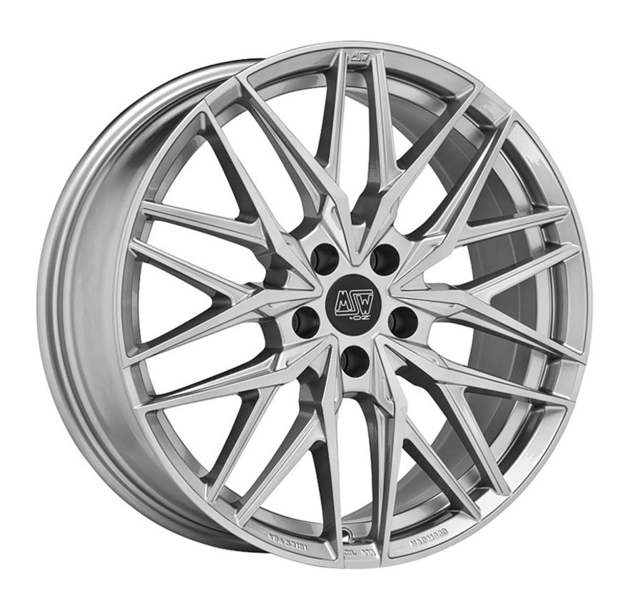 Alu kola MSW 50 8.5x20 5x112 ET28 Hyper Silver (Hb) | Wheelsup.cz