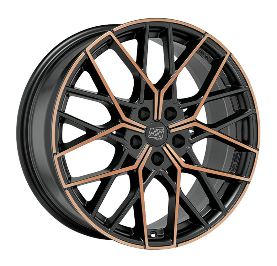 Alu kola MSW 74 8x19 5x112 ET35 Matt Black Copper Fp | Wheelsup.cz