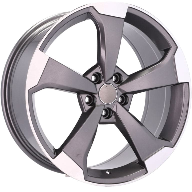 Alu kola pro Audi XE351 7.5x17 5x112 ET45 66.6 Grey Polished