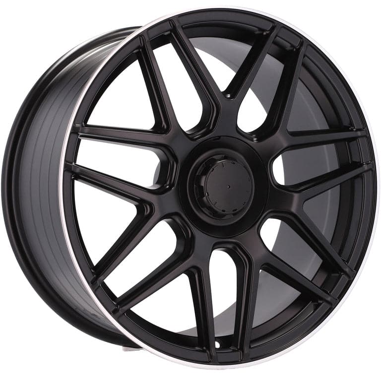 Alu kola pro Mercedes B5318 8.5x20 5x112 ET38 66.6 Black Half Matt & Polished Lip