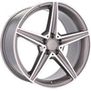 Alu disky pre Mercedes B5052 7.5x18 5x112 ET44 66.6 Sivá