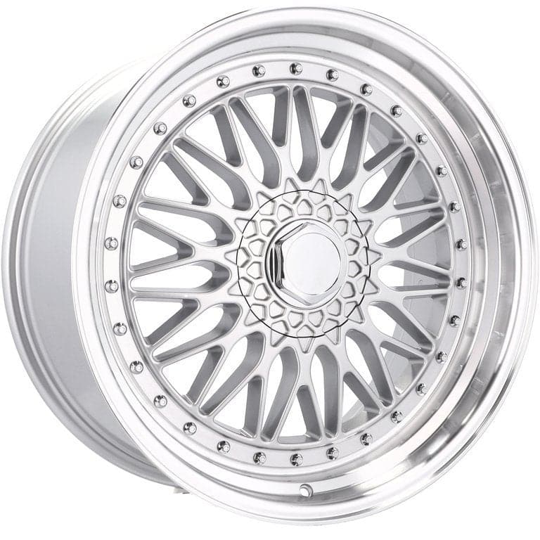 Alu kola Racing Line BY479 8x18 5x112 ET35 72.6 Silver & Polished Lip
