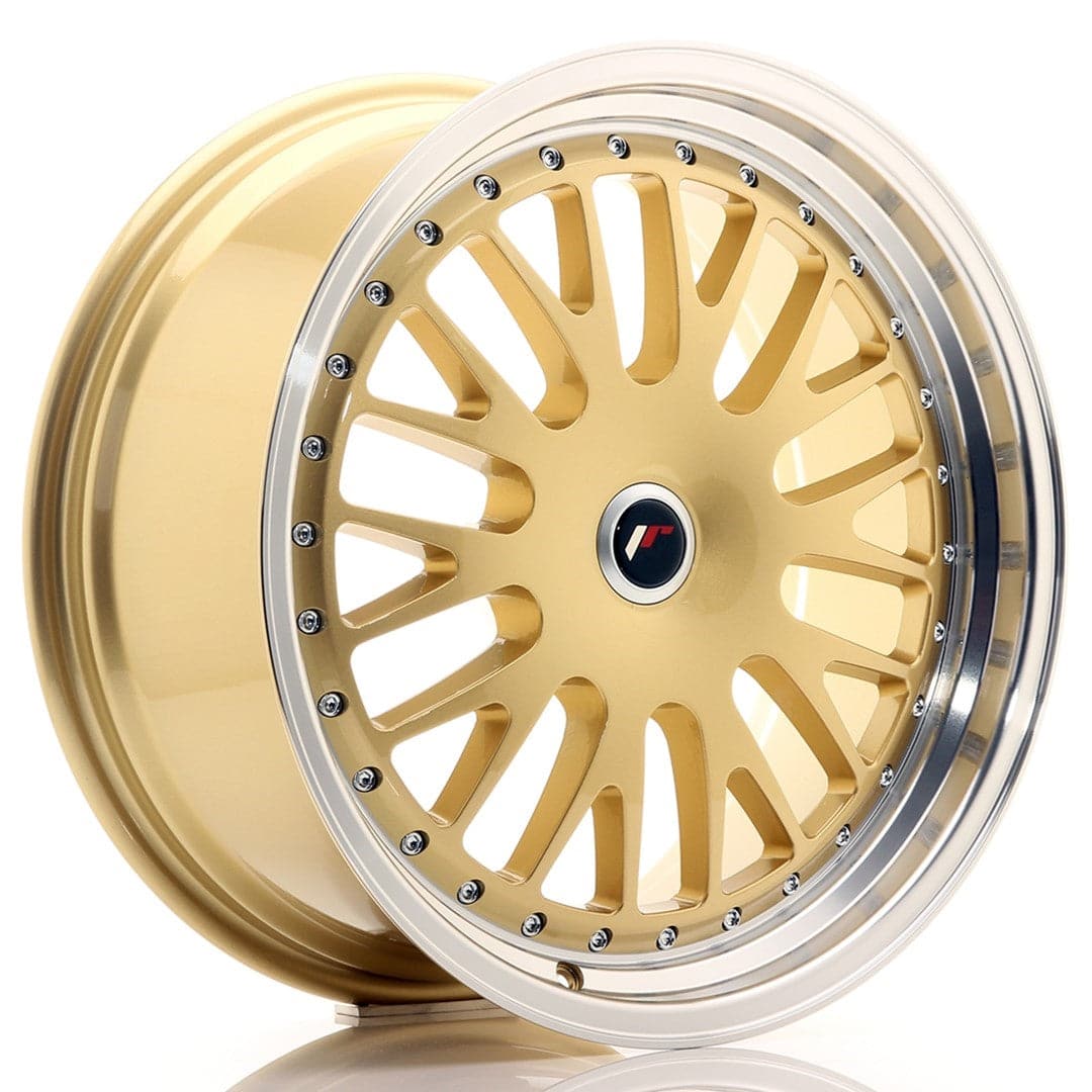 Alu kola Japan Racing JR10 19x8,5 ET20-35 BLANK Gold w/Machined Lip WheelsUp