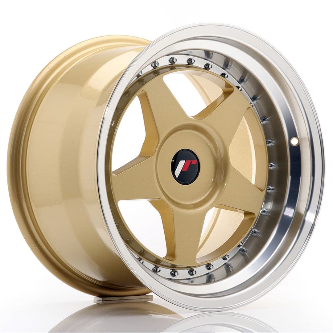 Alu kola Japan Racing JR6 17x10 ET20 BLANK Gold w/Machined Lip WheelsUp
