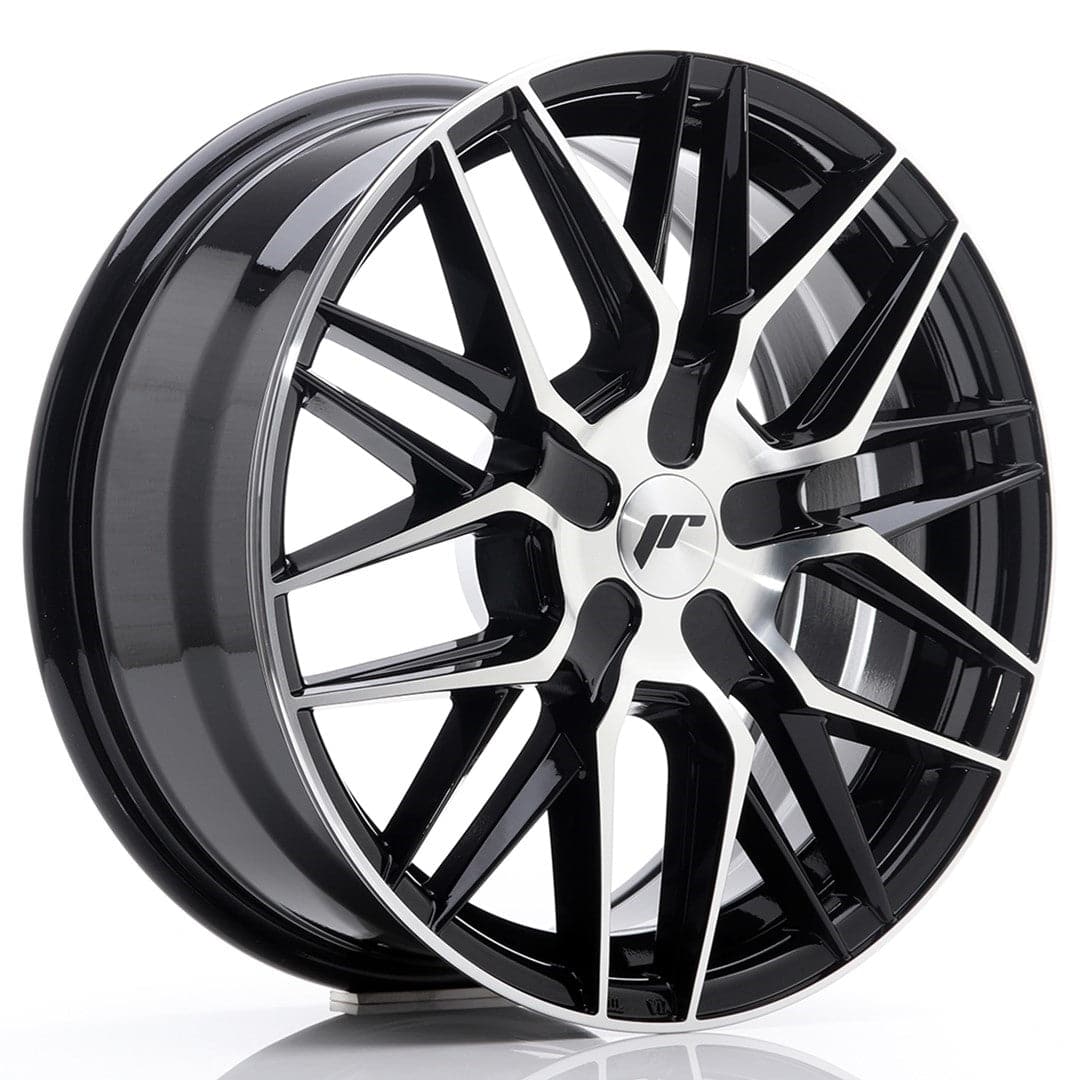 Alu kola Japan Racing JR28 17x8 ET25-40 BLANK Gloss Black Machined Face WheelsUp
