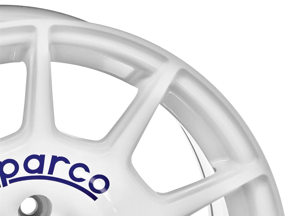 SPARCO TERRA 7x16 4x100 ET37 63,3 White + Blue Lettering - Wheelsup.cz