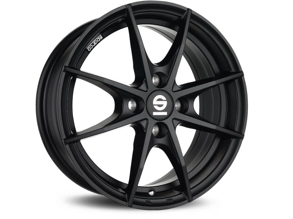 SPARCO TROFEO 4 7x17 4x100 ET37 63,3 Matt Black - Wheelsup.cz