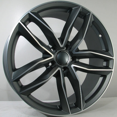 Alu kola Racing Line Douglas 9,5x22 5x112 ET35 Grey Matt Face Machined WheelsUp